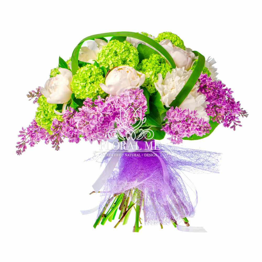Lilac, Peony, Hydrangea Bouquet